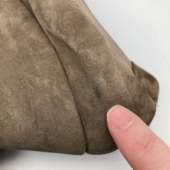 Anyi Lu Womens Wedges Beige Leather Leopard Scrunch Slip On Italy EUR 37 US 6.5M - Picture 7 of 10